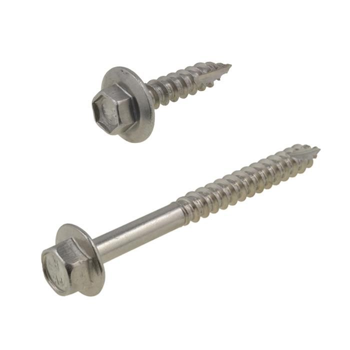 TEK ROOFING SCREWS HEX HEAD & SEALING WASHER FOR FIXING TO TIMBER 14g 6.3mm 
