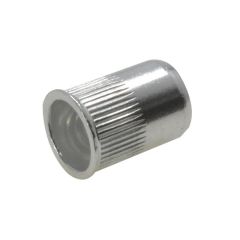 M3 x 0.50p x 8.5 Metric Coarse Aluminium Nutsert Countersunk Round Open Smooth Grips 0.5-1.5