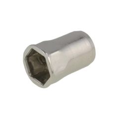 M10 x 1.50p x 19 Metric Coarse G304 Stainless Nutsert Countersunk Half Hex Open Smooth Grips 1-3.5