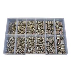 480 Piece M3 M4 M5 M6 M8 M10 Large Flange + Countersunk Nutsert Stainless G304 Assortment Grab Kit263