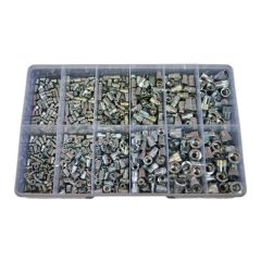 700 Piece M3 M4 M5 M6 M8 M10 Flange + Countersunk Nutsert Zinc Assortment Grab Kit268