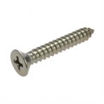 10g (4.80mm) Stainless A2-70 G304 Countersunk Phillips (PH2) Self Tapping Screws ANSI B18.6.4