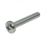 M8 x 1.25p Metric Coarse Zinc Pan Phillips (PH4) Machine Screws AS 1427