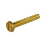 M8 x 1.25p Metric Coarse Brass Pan Slot Machine Screws AS 1427