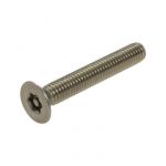 M8 x 1.25p Metric Coarse Stainless A2-70 G304 Countersunk Post Torx (T40) Security Machine Screws