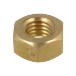 M12 x 1.75p Metric Coarse Brass Hex Standard Nuts Low Tensile AS1112