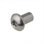 M8 x 16mm (L) x 10mm (D) Metric Coarse Stainless A2-70 G304 Button Post Torx (T40) Barrel Nuts ISO7380