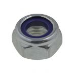 M8 x 1.25p Metric Coarse Zinc Class 10 Hex Nyloc Nuts High Tensile DIN 985