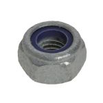 M16 x 2.00p Metric Coarse Mechancial Galvanised Class 6 Hex Nyloc Nuts High Tensile DIN 985