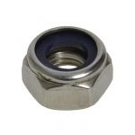 M4 x 0.70p Metric Coarse Stainless A2-70 G304 Hex Nyloc Nuts DIN 985