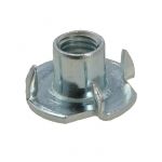 M6 x 1.00p x 9mm Metric Coarse Zinc Tee Nuts Low Tensile