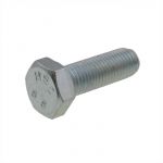 M10 x 1.25p Metric Fine Zinc Hex Set Screw / Hex Bolts Class 8.8 High Tensile AS 1110.1