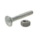 M10 x 1.50p Metric Coarse Cup Head Coach Bolts & Nuts Class 4.6 Galvanised AS1390