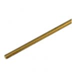 M12 x 1.75p x 1 Metre (1000mm) Metric Coarse Brass Allthread Threaded Rod DIN 975
