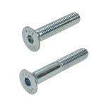 M8 x 1.25p Metric Coarse Zinc Class 12.9 Countersunk Head Socket (5mm Key) Screws DIN 7991