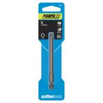 5mm x 100mm Sutton Extreme Impact Torsion HX5 Hex Power Driver Bit - 1 Pack Carded S11405100