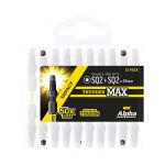 SQ2 x 65mm Alpha ThunderMAX Impact Double Ended Square Power Driver Bit - 10 Pack Handipak SQ265DSMH