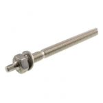 M24 x 300mm Stainless A4-70 G316 Chisel Point Chemical Anchor Stud Bolt