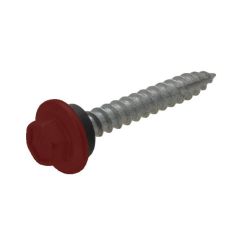 12g (5.50mm) x 25mm NEO Manor Red Hex Flange Timber T17 Cladding Screw Galvanised