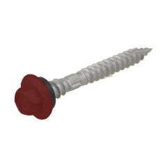 12g (5.50mm) x 50mm NEO Manor Red Hex Flange Timber T17 Top Grip Roofing Screw Galvanised