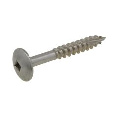 10g (4.80mm) Stainless A4-70 G316 Button Square (SQ2) Coarse Timber T17 Screws