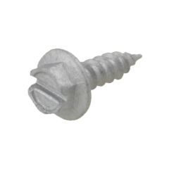 8g (4.20mm) Galvanised Hex Flange (1/4") Slotted Stitching Coarse Timber Screws