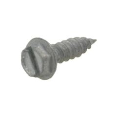 8g (4.20mm) Galvanised Hex Flange (1/4") Serrated Slotted Stitching Coarse Timber Screws