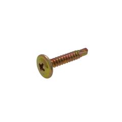 8g (4.20mm) Zinc Yellow Button Phillips (PH2) Coarse Metal Self Drilling Screws