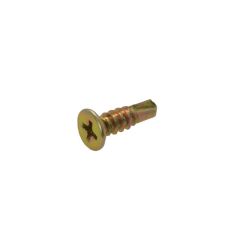 10g (4.80mm) Zinc Yellow Flat Top Phillips (PH2) Coarse Coarse Metal Self Drilling Screws