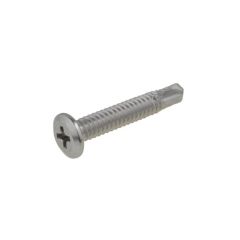10g (4.80mm) G410 Stainless Wafer Phillips (PH2) Fine Metal Self Drilling Screws