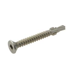 10g (4.80mm) G410 Stainless Countersunk Wing Square (SQ2) Metal Self Drilling Decking Screws