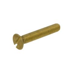 M2.5 x 0.45p Metric Coarse Brass Countersunk Slot Machine Screws AS 1427