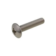 M5 x 0.80p Metric Coarse Stainless A2-70 G304 Mushroom Phillips (PH2) Machine Roofing Screws AS 1427