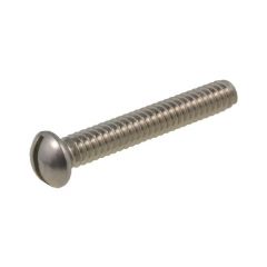 1/8" x 40 TPI BSW Coarse Stainless A2-70 G304 Round Slot Machine Screws BS 450