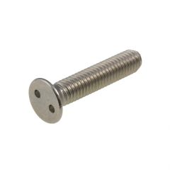 M4 x 0.70p Metric Coarse Stainless A2-70 G304 Countersunk Eye Drive (#8) Security Machine Screws