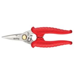 185mm 7'' Black Panther Red High Tensile Industrial Snips Sterling 29-702