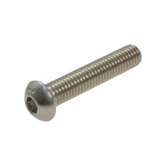M8 x 1.25p Metric Coarse Stainless A4-70 G316 Button Head Socket (5mm Key) Screws ISO 7380