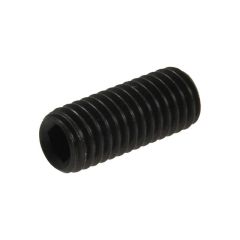 M10 x 1.00p Metric Extra Fine Plain Black Uncoated Class 14.9 Cup Point Socket (5mm Key) Set Screws Grub DIN 916