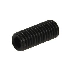 M10 x 1.25p Metric Fine Plain Black Uncoated Class 14.9 Cup Point Socket (5mm Key) Set Screws Grub DIN 916