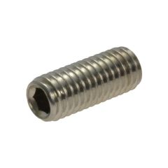 M10 x 1.50p Metric Coarse Stainless A4-70 G316 Cup Point Socket (5mm Key) Set Screws Grub DIN 916