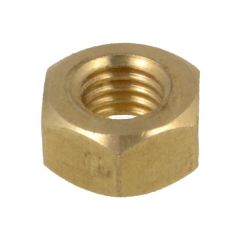 M2.5 x 0.45p Metric Coarse Brass Hex Standard Nuts Low Tensile AS1112