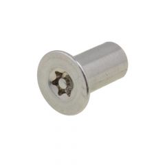M4 x 12mm (OAL) x 5.4mm (D) Metric Coarse Stainless A4-70 G316 Countersunk Post Torx (T20 Drive) Barrel Nuts