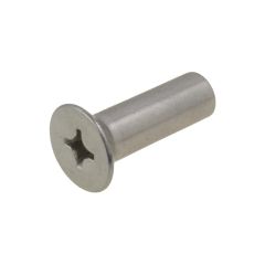 M3 x 20mm (L) x 3.85mm (D) Metric Coarse Stainless A4-70 G316 Countersunk Post Head Phillips (PH2) Barrel Nut / Anchor 