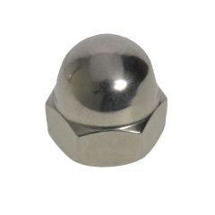 M3 x 0.50p Metric Coarse Stainless A2-70 G304 1 Piece Dome Nuts DIN 1587