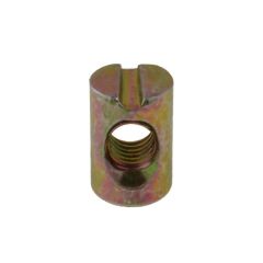 M8 x 11.6mm (D) x 20mm (L) Metric Coarse Zinc Cross Dowel Slotted JCB Barrel Nuts Low Tensile