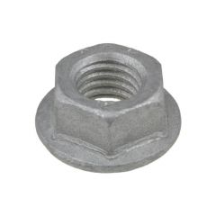 M8 x 1.25p Metric Coarse Zinc Flake Silver Class 12 Hex Flange Serrated Nuts High Tensile HEC Standard