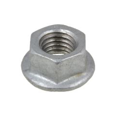 M10 x 1.50p Metric Coarse Galvanised Class 8 Hex Flange Serrated Nuts High Tensile DIN 6923