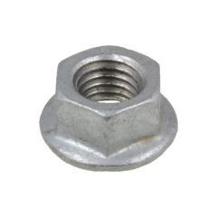 M10 x 1.50p Metric Coarse Galvanised Class 8 Hex Flange Serrated Nuts High Tensile DIN 6923