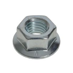 M3 x 0.50p Metric Coarse Zinc Class 8 Hex Flange Serrated Nuts High Tensile DIN 6923