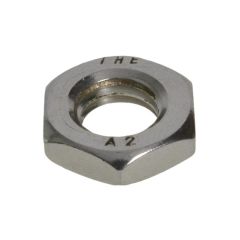 M3 x 0.50p Metric Coarse Stainless A2-70 G304 Hex Thin Lock Nuts DIN 439